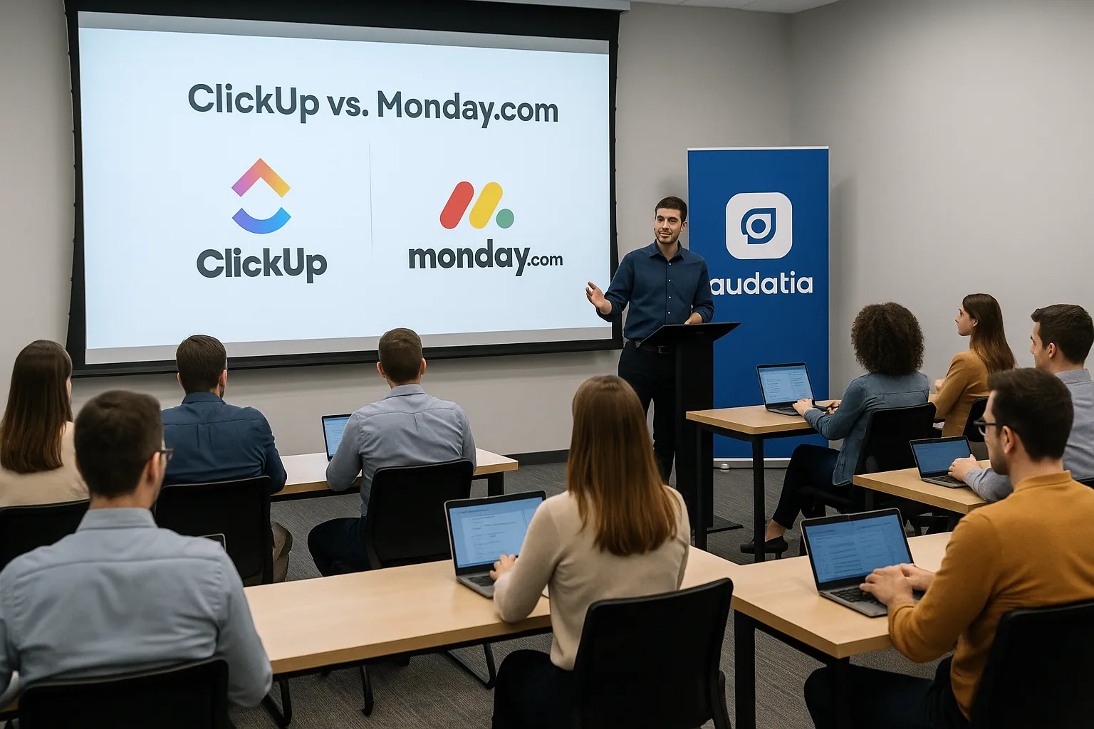 Business do ClickUp ou Padrão do monday.com: os degraus